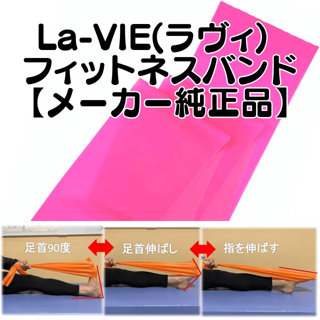 La-VIE フィットネスバンド トレーニングチューブ ゴムバンド 筋トレ【メーカー純正品】